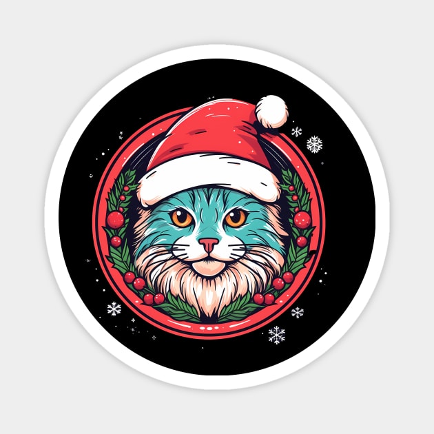 Manx Cat  Xmas, Love Cats Magnet by logiamerch